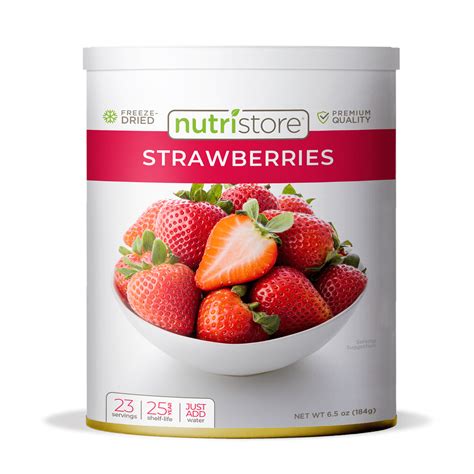 Nutristore Freeze-Dried Strawberries No. 10 Can - Walmart.com