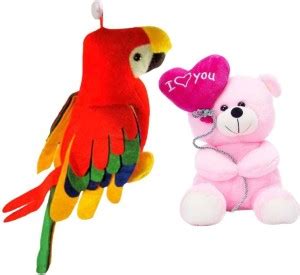DESTINO Parrot & Balloon Teddy Soft and Spongy Stuffed Toy For Your ...