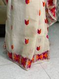 Hand Embroidered Phulkari Saree – Just Phulkari