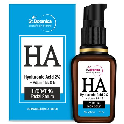 St.Botanica Hyaluronic Acid 2% + Vit B5 Face Serum, 20ml with ...