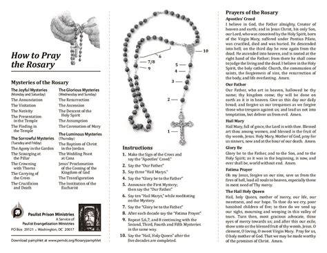 Printable Rosary Guide - Apps.hellopretty.co.za