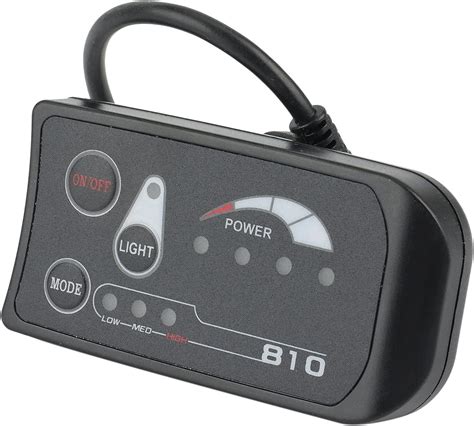 YUPVM LED Display Connector 810 for Electric Bicycle - Waterproof Black