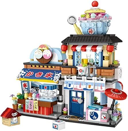 Yoxindax Japanese Street View Ice Drink Shop Mini Building Blocks Toys ...