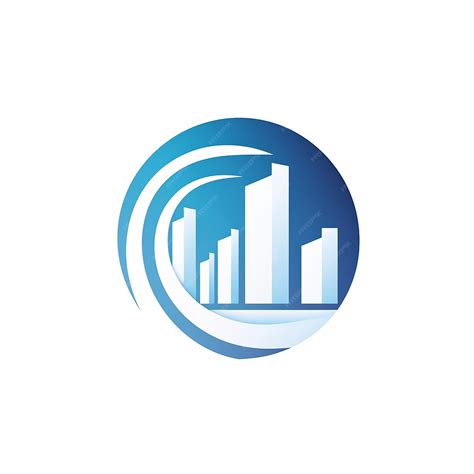 Light Blue Company Logo on White Background | Premium AI-generated image