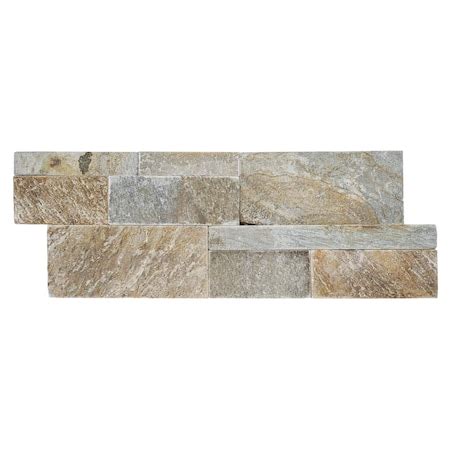 Msi Golden Honey Splitface Sample Ledger Panel Quartzite Wall Tile ZOR ...