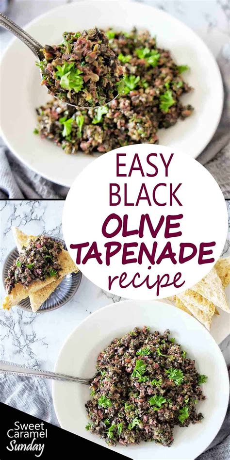 Easy Black Olive Tapenade is a perfect to use as a dip or stirred ...
