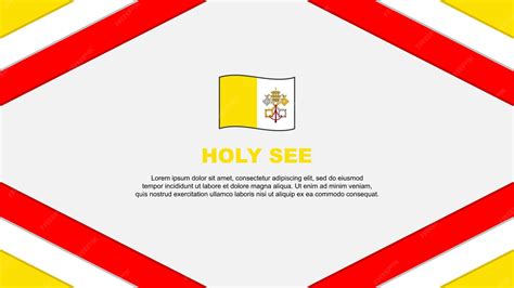Premium Vector | Holy see flag abstract background design template holy ...