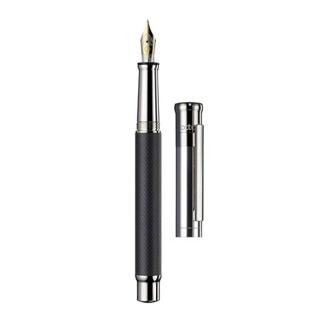 Otto Hutt Design 04 Fountain Pen, Textured Black - 18K Gold Nib – Makoba