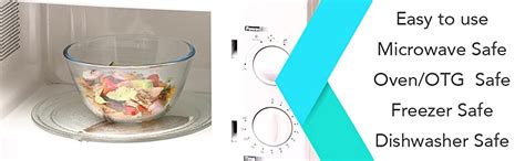 Buy Femora Glassware Borosilicate Mixing Bowl Microwave Safe ...