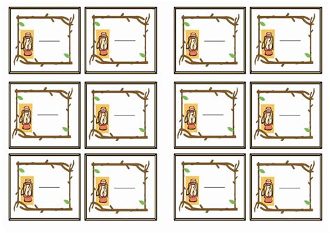 Summer Camp Name Tags - Free Printable Templates