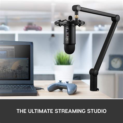 Blue Yeticaster Professional Broadcast Bundle with Yeti USB Microphone ...