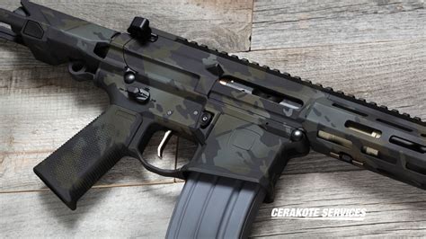 Q Honey Badger SD Black MultiCam - Cerakote Services