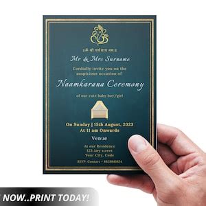 Buy Editable Baby Naming Ceremony Invitation Cradle Ceremony Invite ...