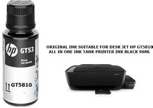 HP GT5810 DESK JET INK TANK PRINTER ALL IN ONE ORIGINAL INK Black Ink ...