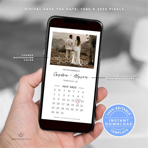 Electronic Save The Date Templates