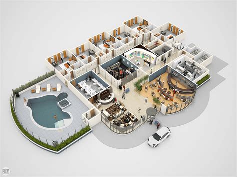Hotel Floor Plans - Importance and Benefits - 2D & 3D Plans | Hotel ...