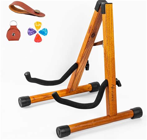 Amazon.com: Neciuvy Guitar Stand,Wood Guitar Stand Acoustic,A-Frame ...