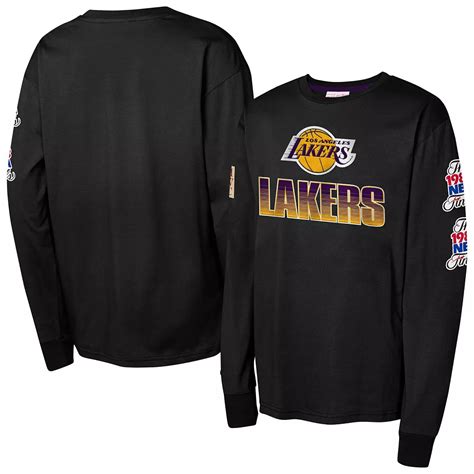 Youth Mitchell & Ness Black Los Angeles Lakers Hardwood Classics All ...