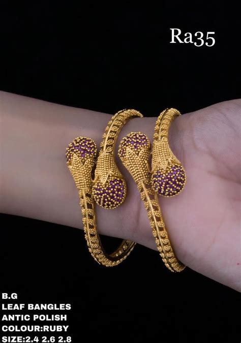 Matte Finish Premium Quality Bangles - Indian Jewelry Designs