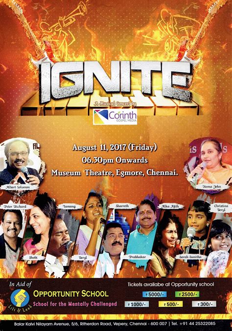 Upcoming Events » “IGNITE”-Gospel musical concert » Opportunity School