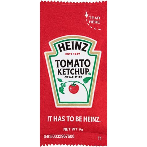 Heinz Tomato Ketchup Single Serve Packets for Kids Lunch (200 ct Pack ...