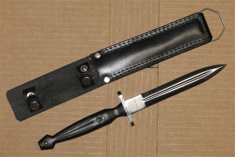 Desert Storm Gulf War era Chuck Morey V42 type combat knife dagger & sheath | #1843749740