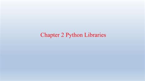 Using Python Libraries 的图像结果