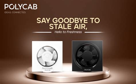 Polycab Freshner Neo 200mm Energy Efficient Exhaust fan for Kitchen ...