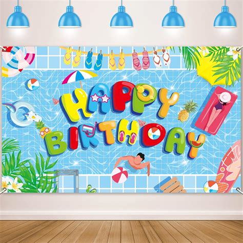 ZOIIWA Pool Party Backdrop for Summer Decoration Beach Ball India | Ubuy