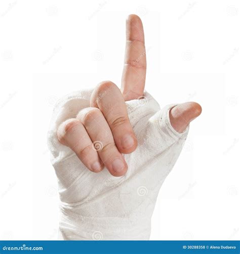Broken Middle Finger Cast