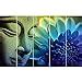 Hardik Art N Frames Wood Abstract Wall Digital Printing (Large, 60 cm x ...