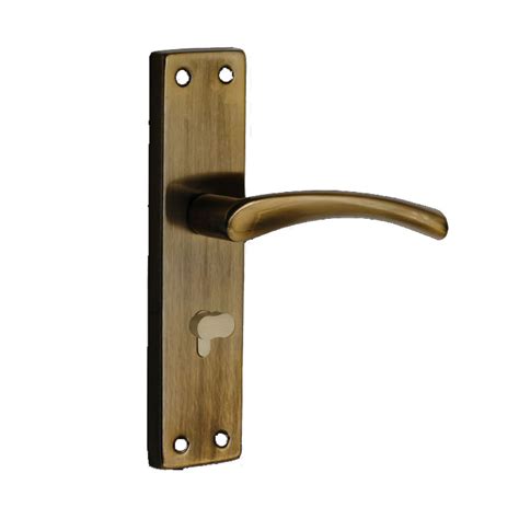 Link Mortise Handle Prima CY 10" PLATE OSK ANTIQUE