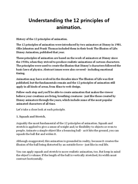 Image result for Animation Principles 12