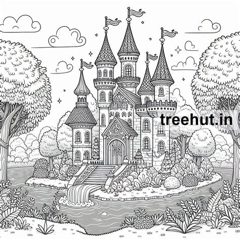 Castle Coloring Pages 的图像结果