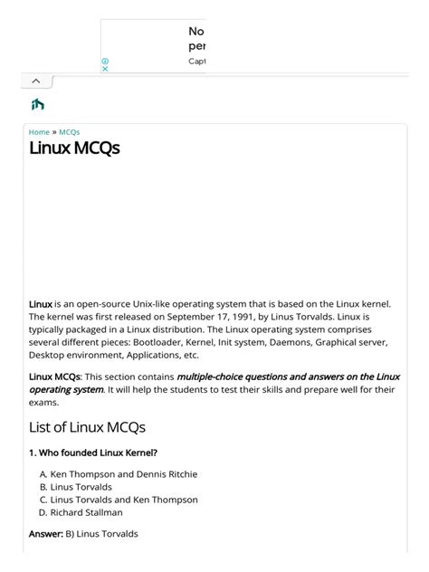Image result for Linux Test Questions