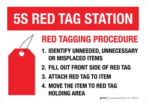 Image result for Red Tagging Items