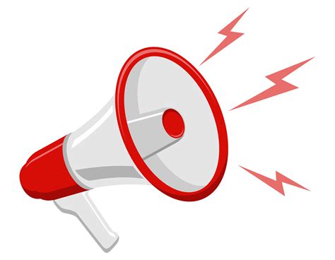 Megaphone loudspeaker making announcement 1760457 Vector Art at Vecteezy