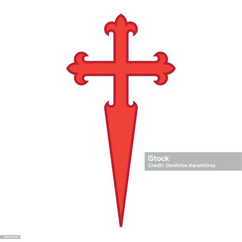 Vector Graphic Of The Saint James Cross Stock Illustration - Download ...