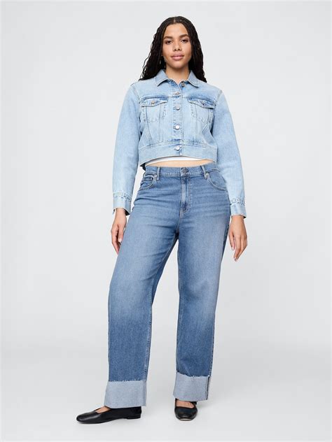Mid Rise Cuffed '90s Loose Jeans | Gap