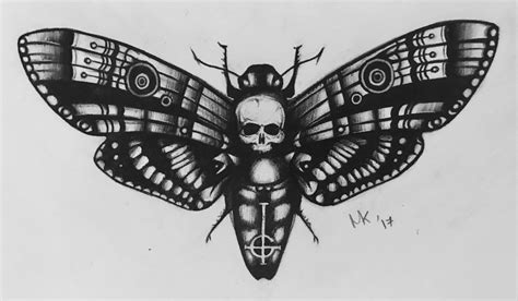 Death Head Moth Tattoo, Death Moth Neck Tattoos - Best Tattoo Ideas ...