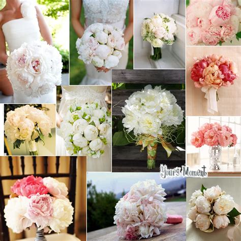 Yours Moment: Spring Season: Peonies Wedding Bouquets
