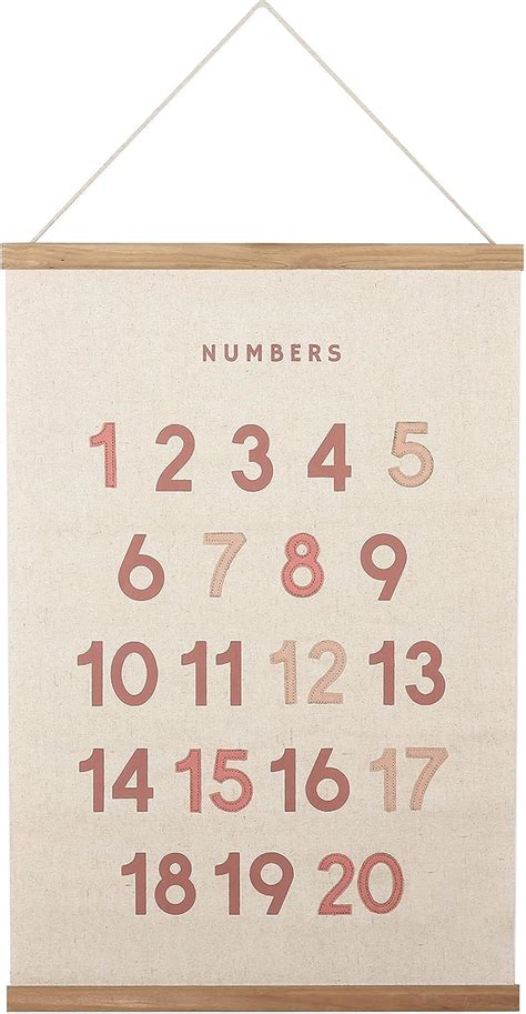 Bon et Beau 16×24 Inch Embroidered Numbers Poster India | Ubuy