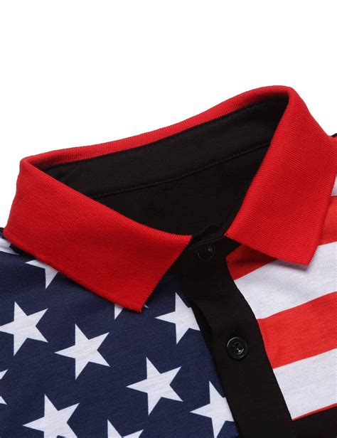 American Flag Polo Shirt - Trendy & Patriotic | Lightweight & Soft ...
