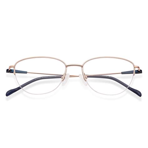 Buy Gold Blue Half Rim Cat Eye Vincent Chase SLEEK STEEL VC E13626-C2 ...
