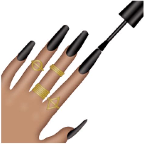 Black Nail Polish Emoji Copy And Paste at James Marts blog
