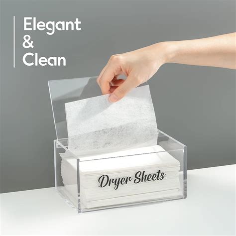LifeLAZA Premium Acrylic Dryer Sheet Container with Hinged India | Ubuy