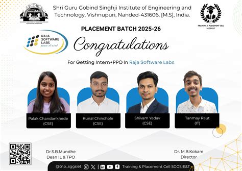 Training & Placement Cell - SGSIE&T Nanded