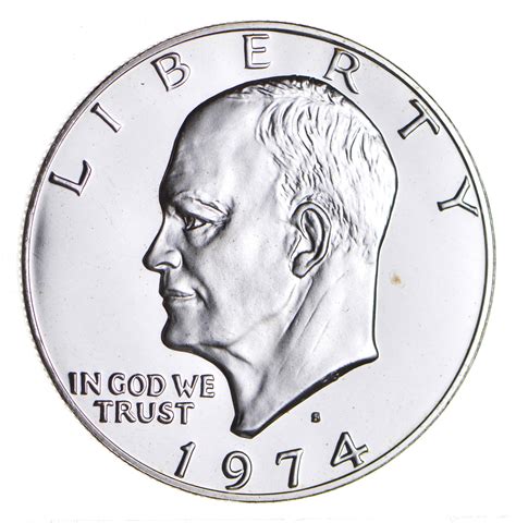 Silver - SPECIALLY MINTED - S Mint Mark - 1974 -S - 40% Eisenhower ...