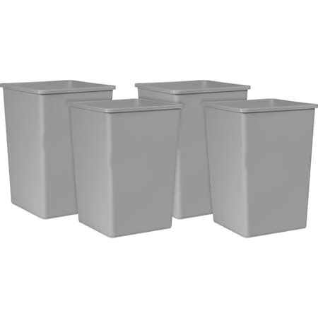 Rubbermaid Commercial 35 gal Square Untouchable 35-gallon Container ...