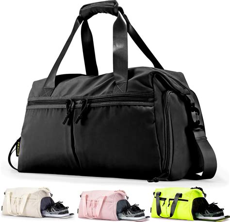 Amazon.com | Weekender Duffel Bag with Shoe Compartment And Wet Pocket ...